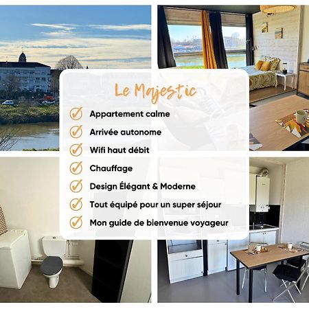 Majestic - Wifi - Parking - Vue Appartement Dax Buitenkant foto