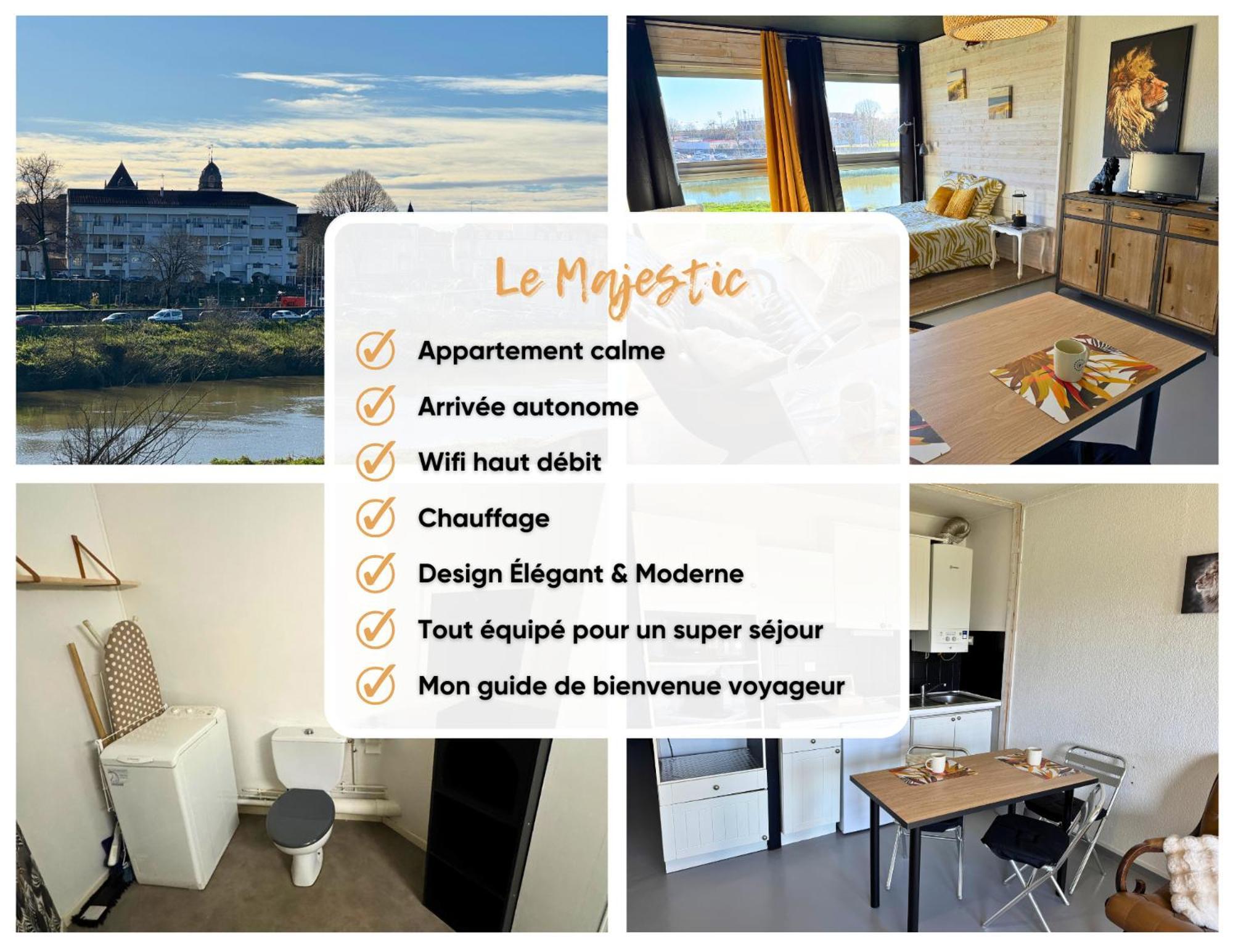 Majestic - Wifi - Parking - Vue Appartement Dax Buitenkant foto