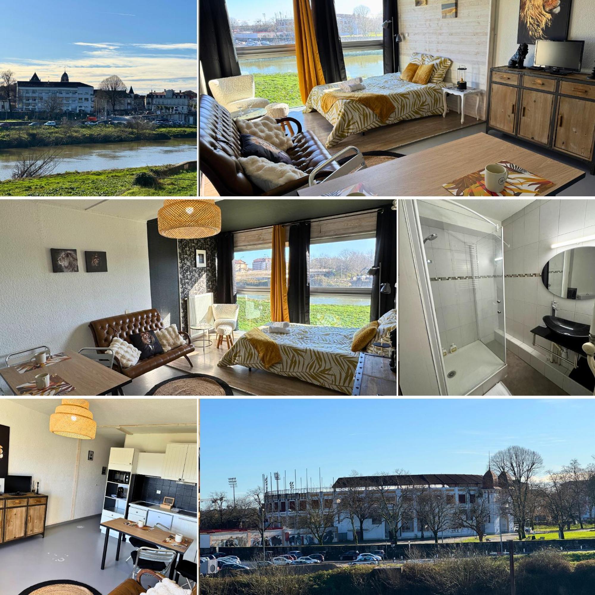 Majestic - Wifi - Parking - Vue Appartement Dax Buitenkant foto